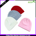 16FZBE09 simple beanie cachemire pour les filles beanie avec étiquette personnalisée